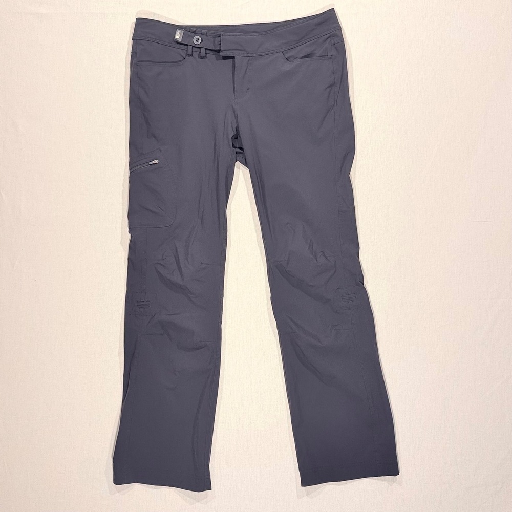 The North Face Hiking Pants Womens 10 Dark Grey Stretch Cargo AXMR T150